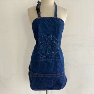 Iconic Road Trip Buc-ee’s Heavyweight Denim Apron with embossed logo & mascot.